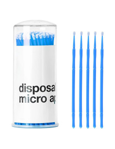 100 Pinceles de Retocado Hbxdeco 1.5mm Azul para Pintura