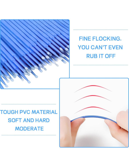 100 Pinceles de Retocado Hbxdeco 1.5mm Azul para Pintura