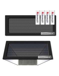 Cubierta de Ventilación Magnética HIDAMAZY 4x10" Negro 2 Piezas