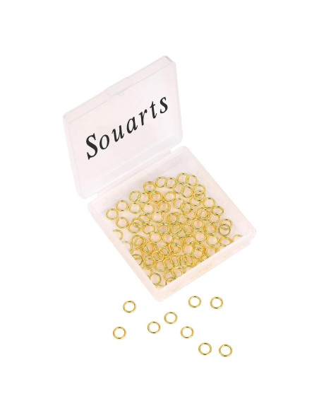 Anillas de Salto Cerradas Souarts 4mm Plata 100pcs Joyería