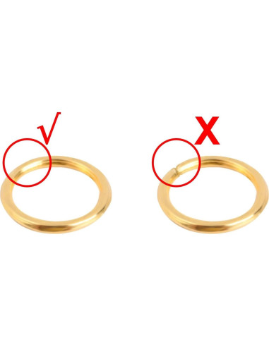 Anillas de Salto Cerradas Souarts 4mm Plata 100pcs Joyería