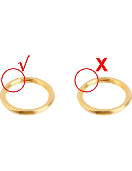 Anillas de Salto Cerradas Souarts 4mm Plata 100pcs Joyería