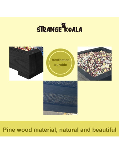 Comedero de Aves Colgante de Madera Strange Koala 22.86cm