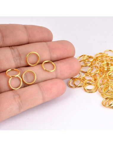 Anillas de Salto Cerradas Souarts 4mm Plata 100pcs Joyería