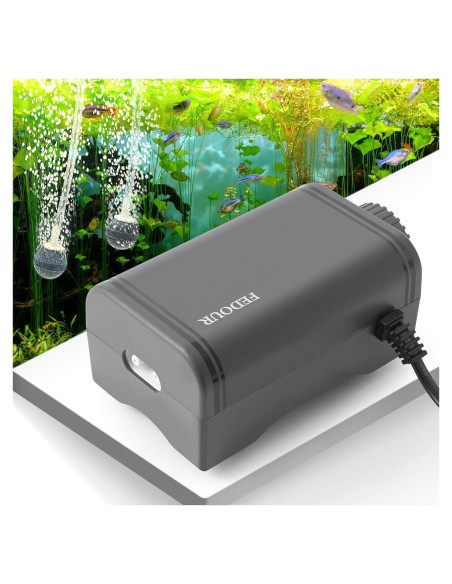 Bomba de Aire Silenciosa FEDOUR C3 para Acuario 120 Galones