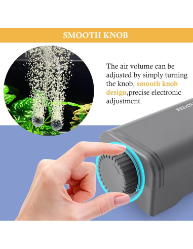 Bomba de Aire Silenciosa FEDOUR C3 para Acuario 120 Galones