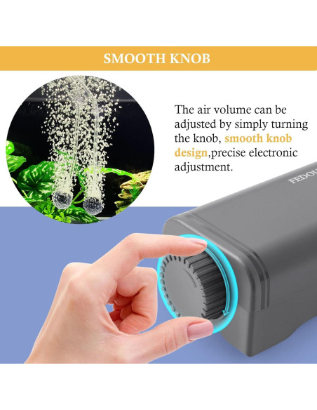 Bomba de Aire Silenciosa FEDOUR C3 para Acuario 120 Galones