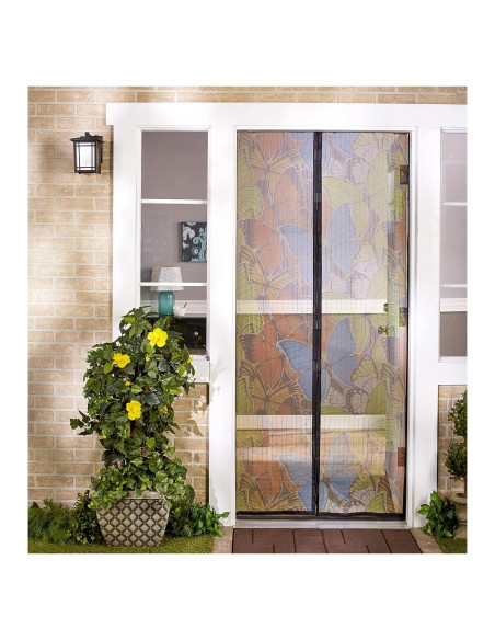 Pantalla Magnética de Malla Total Vision 40" x 85.5" - Patrón Mariposa