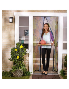 Pantalla Magnética de Malla Total Vision 40" x 85.5" - Patrón Mariposa 2