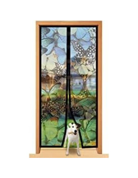 Pantalla Magnética de Malla Total Vision 40" x 85.5" - Patrón Mariposa