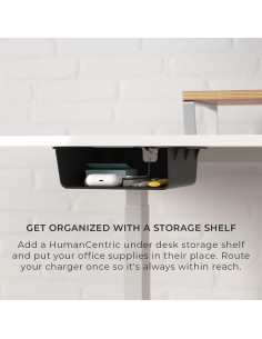Estante de Almacenamiento Bajo Escritorio HumanCentric Negro 2