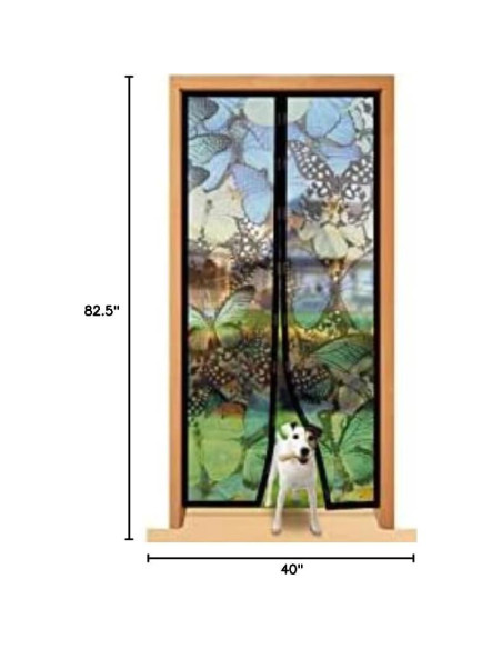 Pantalla Magnética de Malla Total Vision 40" x 85.5" - Patrón Mariposa