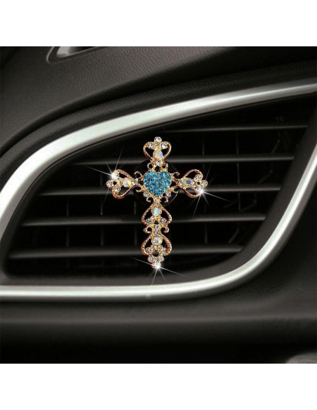 Paquete de 2 Clips Aromatizantes de Auto Brillantes Azul Paquete de 2 Clips Aromatizantes de Auto Brillantes Azul