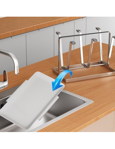 Soporte para Secar Tazas y Botellas POCHOIO Plateado 22.95x12.7cm