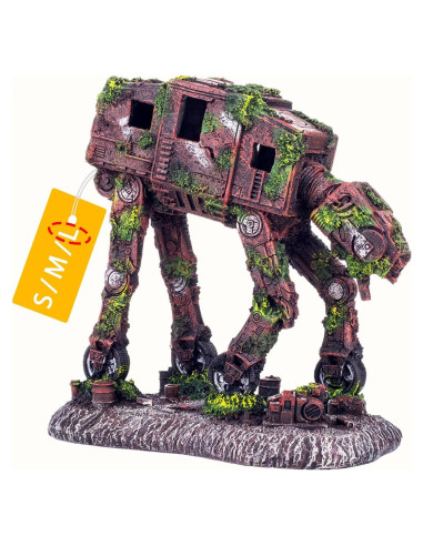 Adorno de Acuario AT-AT Grande CREOMG, Resina, 17.78cm