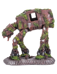 Adorno de Acuario AT-AT Grande CREOMG, Resina, 17.78cm 2