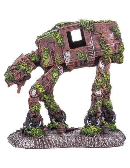 Adorno de Acuario AT-AT Grande CREOMG, Resina, 17.78cm Adorno de Acuario AT-AT Grande CREOMG, Resina, 17.78cm