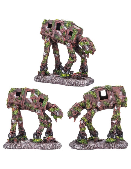 Adorno de Acuario AT-AT Grande CREOMG, Resina, 17.78cm Adorno de Acuario AT-AT Grande CREOMG, Resina, 17.78cm