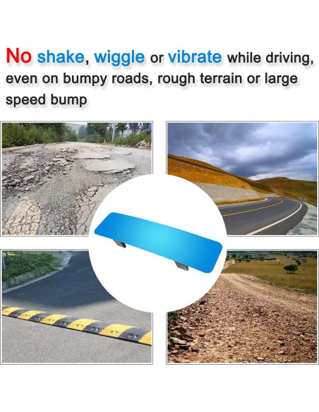 Espejo Retrovisor Interior Sin Marco SkycropHD 30 cm Antirreflejo