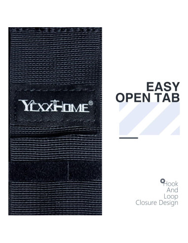 Soporte de Almacenamiento de Cables 3 Piezas YCXX Nylon Negro