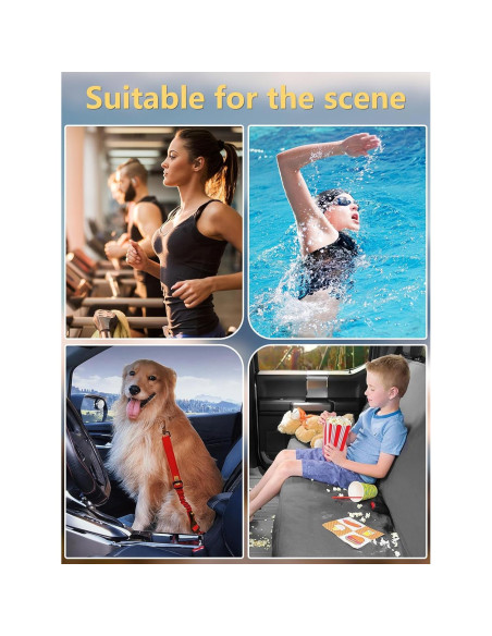 Funda de Asiento Impermeable Prpeko para Automóvil Negro