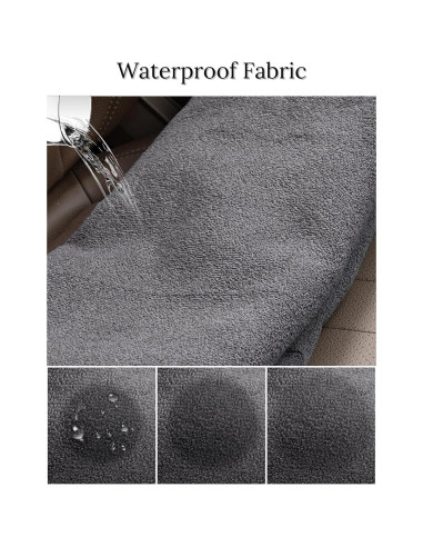 Funda de Asiento Impermeable Prpeko para Automóvil Negro