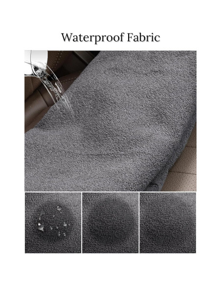 Funda de Asiento Impermeable Prpeko para Automóvil Negro