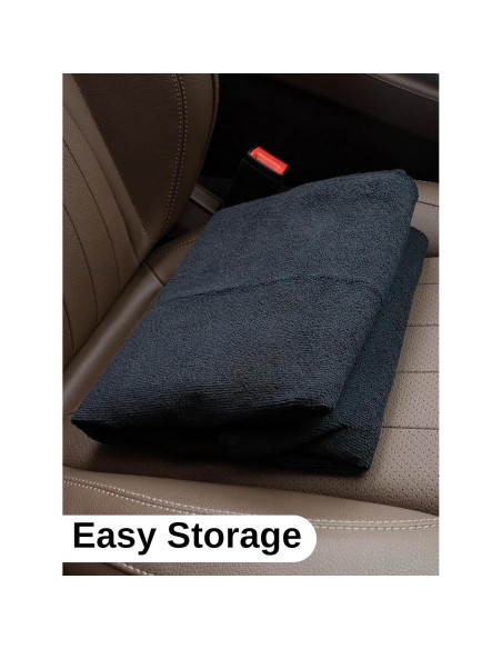 Funda de Asiento Impermeable Prpeko para Automóvil Negro