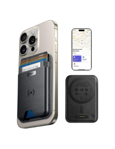 Cartera MagSafe ESR con Find My, RFID, 5 Tarjetas, Negro