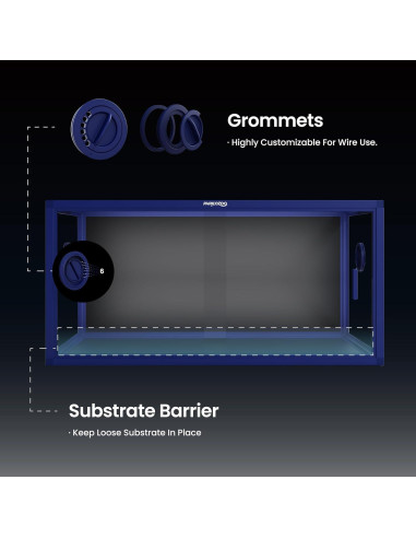 Tanque de Reptiles 50 Galones Phailozoo 91.44x45.72x45.72cm