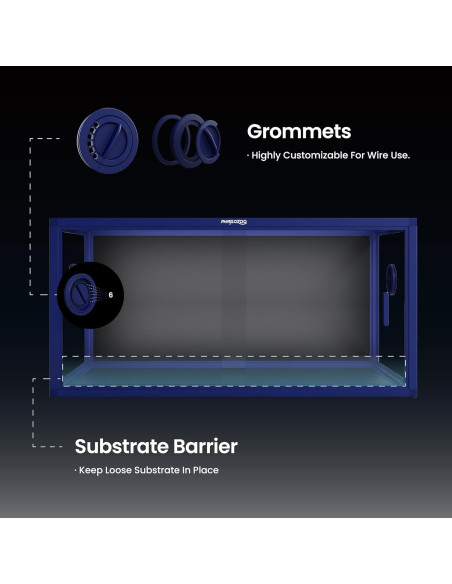 Tanque de Reptiles 50 Galones Phailozoo 91.44x45.72x45.72cm