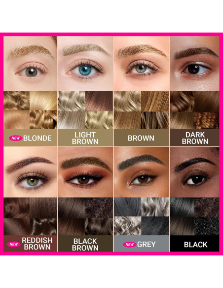 Lápiz de Cejas Curvado iMethod Marrón Claro 2-en-1 Impermeable