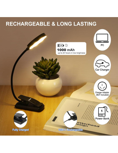 Lupa Portátil iGoober con Luz LED 3X Recargable Negra