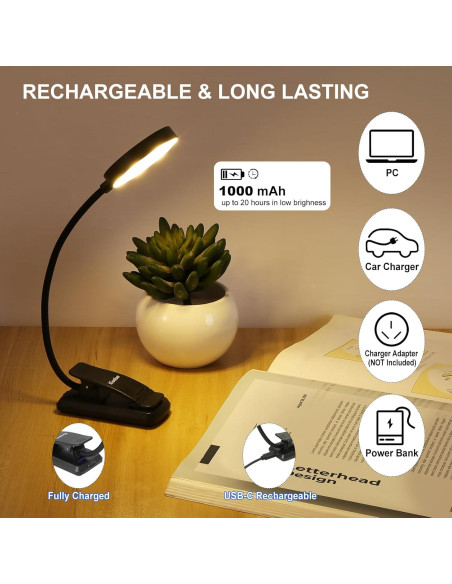 Lupa Portátil iGoober con Luz LED 3X Recargable Negra