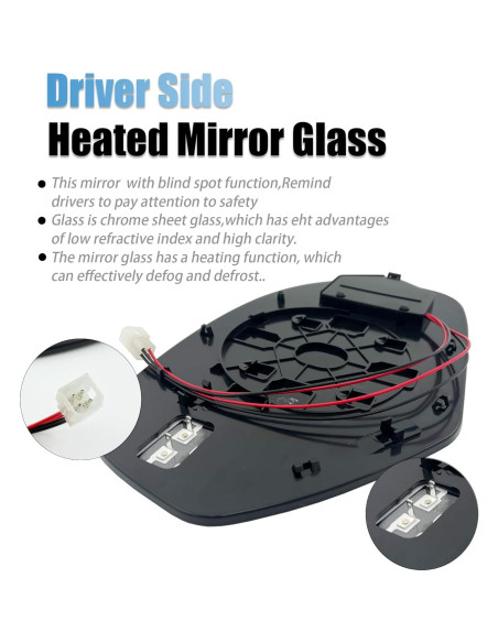 Cristal Espejo Lateral Izquierdo MENGYUCAR 2009-2014 Cadillac