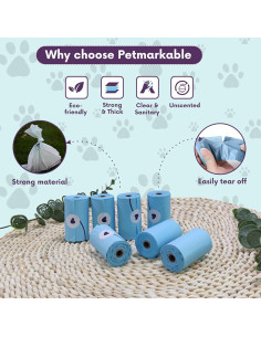 Dispensador de Bolsas de Desechos Petmarkable + 15 Bolsas Ecológicas 2