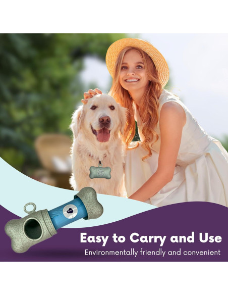 Dispensador de Bolsas de Desechos Petmarkable + 15 Bolsas Ecológicas