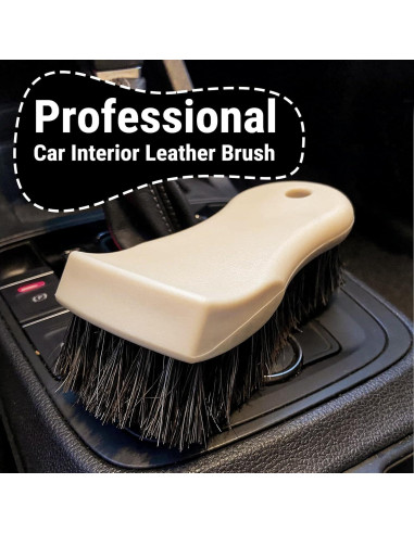 Cepillo de Cerdas Largas de Caballo YeewayVeh para Cuero