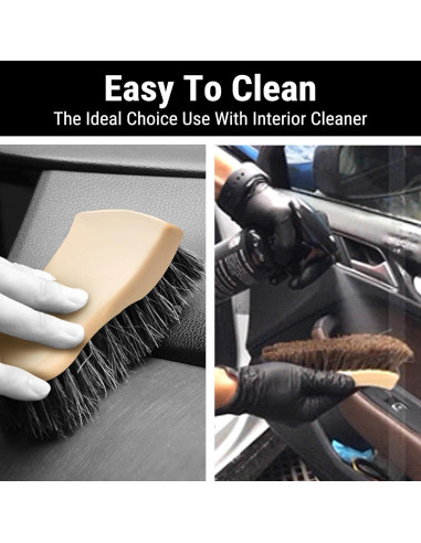 Cepillo de Cerdas Largas de Caballo YeewayVeh para Cuero