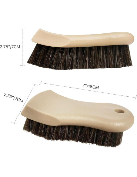 Cepillo de Cerdas Largas de Caballo YeewayVeh para Cuero