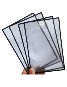 4 Lentes Magnificadores 3X HYMAOME para Lectura y Marcador