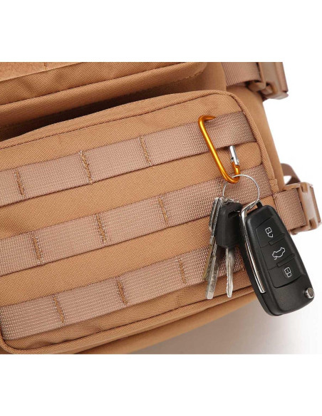 Mochila Táctica Mini ONE WVW PIN 9L Impermeable Negra