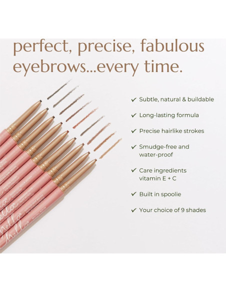 Lápiz de Cejas Chella Auburn - Punta Precisa y Larga Duración