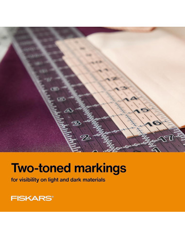 Regla de Costura Acrílica Fiskars 7.62x45.72 cm para Acolchado