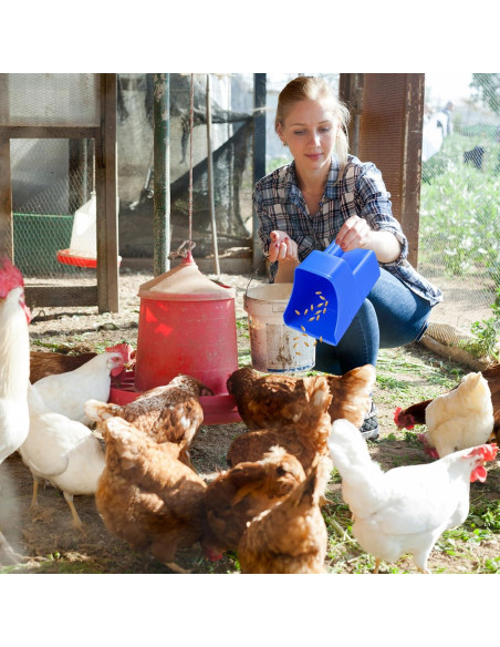 Cucharón de Plástico Baderke 6 Pcs 2L Azul con Medidas
