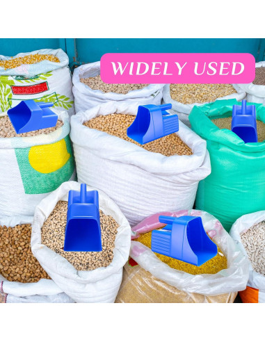 Cucharón de Plástico Baderke 6 Pcs 2L Azul con Medidas