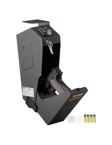 Caja Fuerte Biométrica VEVOR para Pistolas con Acceso Rápido