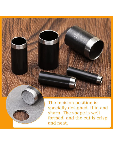 Juego de Perforadoras Redondas Veroave 5 Piezas para DIY