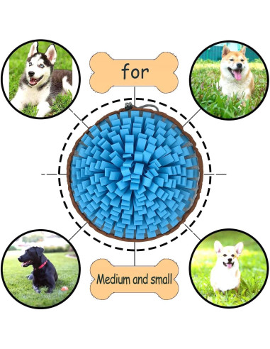 Alfombra de Olfateo para Perros NEECONG Azul 48x48cm