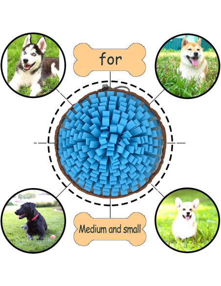 Alfombra de Olfateo para Perros NEECONG Azul 48x48cm